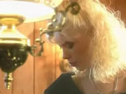 Italian classic blonde beauty and man enjoy sexual pleasure